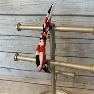 Women Thin Headband Bunny Ear Knot Fashion Head Hoop Nonslip Red White Blue